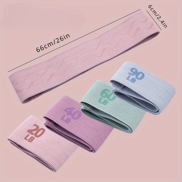 4pcs Yoga Resistance Tension Rope, Non-slip Elastic Bands, Suitable For Fitness, Body Stretching, Yoga Shaping, Strength Training