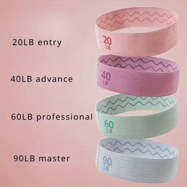 4pcs Yoga Resistance Tension Rope, Non-slip Elastic Bands, Suitable For Fitness, Body Stretching, Yoga Shaping, Strength Training
