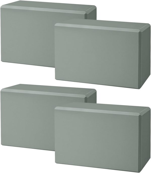 Yoga Blocks 4 Pack – Premium EVA Foam Yoga Blocks