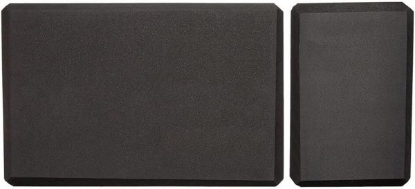 Foam Yoga Blocks, Black,4 x9 x 6 Inches with long-lasting performance