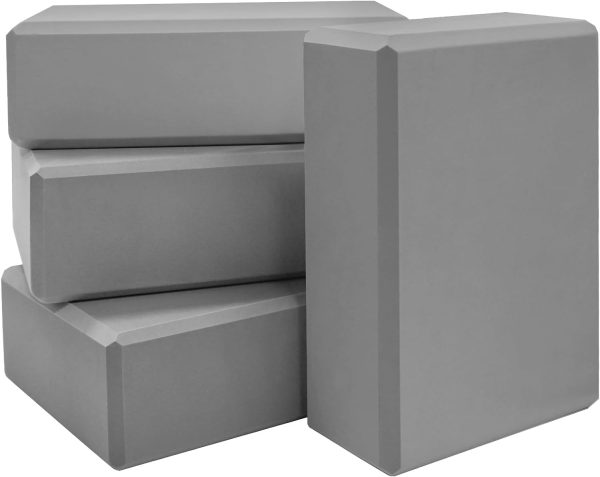Yoga Blocks 4 Pack – Premium EVA Foam Yoga Blocks