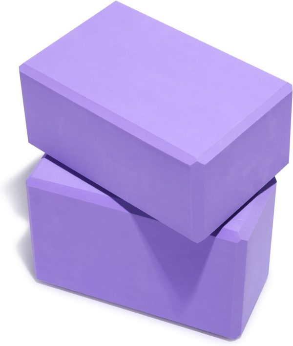 Yoga Blocks, 9″x6″x4” Premium EVA Foam Blocks.