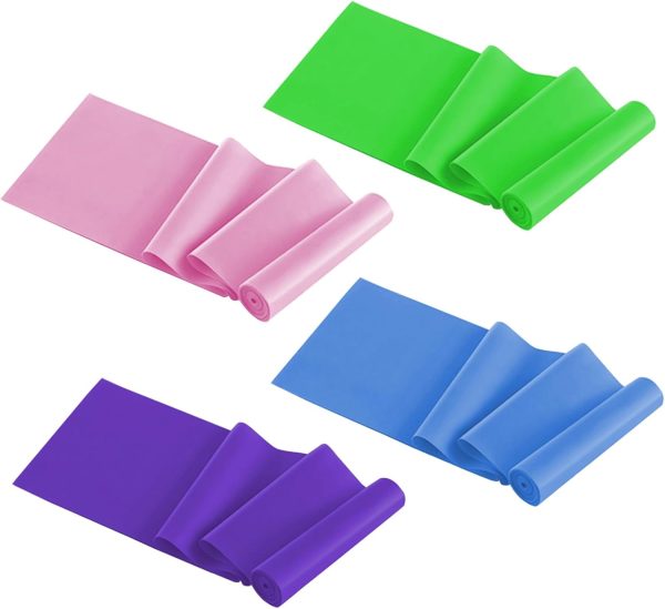 Yoga Pilate Stretch Resistance Band Exercise Fitness Training Band Elastics Fitness Assist Band 4 Wide