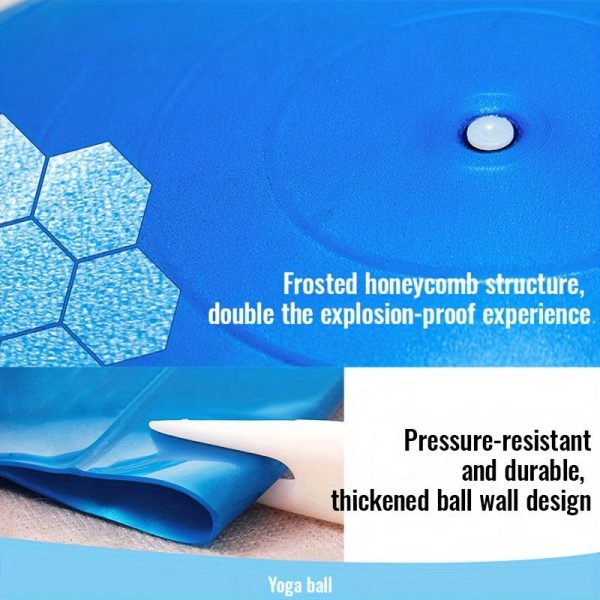 Exercise Ball For Workout, Anti-Burst Yoga Ball For Stability, Fitness And Physical Therapy, With Pump