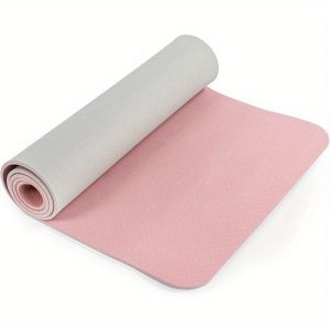 Non-Slip Yoga Mat: Eco-Friendly, Anti-Tear, 1/4″ Thick, Pilates Fitness Mats for Women – Home Workout with Carrying Sling and Storage Bag