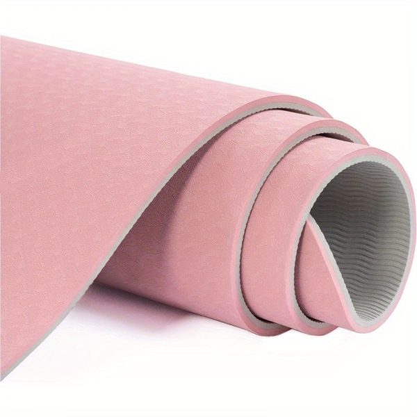 Non-Slip Yoga Mat: Eco-Friendly, Anti-Tear, 1/4″ Thick, Pilates Fitness Mats for Women – Home Workout with Carrying Sling and Storage Bag