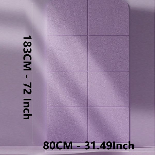 Ultra-Quiet Foldable Yoga Mat – Non-Slip, Shock-Absorbing Tpe For Home Workouts & Training