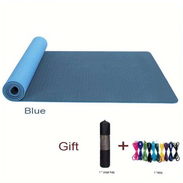 1pc Yoga Mats, Non-slip Fitness Sport Mat, Workout Equipment For Exercise, Skipping, Yoga, Pilates