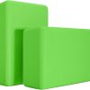 Yoga Blocks 2 Pack, Premium Yoga Brick Foam Blocks to Improve Strength, Flexibility & Balance, Light Weight – Safe and Stable Support for Yoga, Pilates, Meditation & Stretching