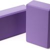 Yoga Blocks 2 Pack Meditation Pilates Accessories High Density EVA Cork and Stretching Non-Slip Lightweight Durable Bricks for Improving Poses and Balance,9″x6″x4″ Each,2 Colors Selected