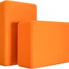 Yoga Blocks 2 Pack, Premium Yoga Brick Foam Blocks to Improve Strength, Flexibility & Balance, Light Weight – Safe and Stable Support for Yoga, Pilates, Meditation & Stretching