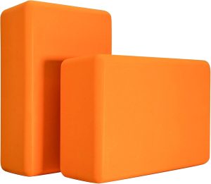 Yoga Blocks 2 Pack, Premium Yoga Brick Foam Blocks to Improve Strength, Flexibility & Balance, Light Weight – Safe and Stable Support for Yoga, Pilates, Meditation & Stretching