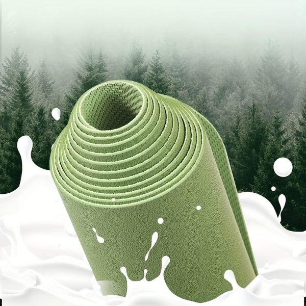 1pc Thin Foldable Rubber Yoga Mat, Portable Non-Slip Yoga Pilates Mat For Travel, Beach, Park, Home