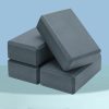 4 Pcs Yoga Blocks Soft EVA Foam Blocks Supportive Yoga Brick Non Slip Exercise Block Yoga Equipment for Pilates Exercise Workout Meditation Supplies, Grey, 9 x 6 x 3 Inches