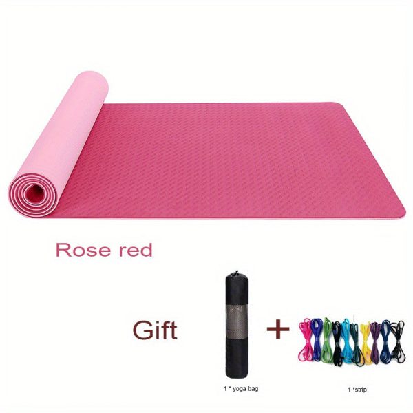 1pc Yoga Mats, Non-slip Fitness Sport Mat, Workout Equipment For Exercise, Skipping, Yoga, Pilates