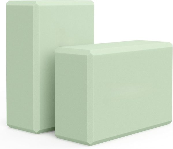 Yoga Block, Soft Non-Slip Surface Premium Foam Blocks, Supportive, Lightweight, Odor Resistant, Yoga Accessories for Pilates Meditation General Fitness Stretching Toning
