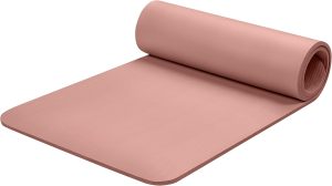 Yoga Mat 1/2″ Thick w/Nylon Strap for Men & Women – Non Slip Exercise Mat for Yoga, Pilates, Stretching, Floor & Fitness Workouts