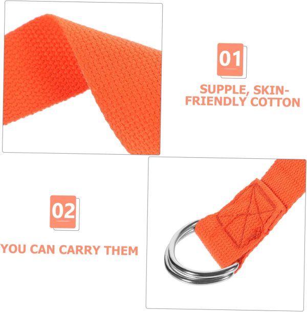 2pcs Yoga Strap Yoga Food Gym Supply Household Exercise Band Yoga Training Band Yoga Inelastic Band