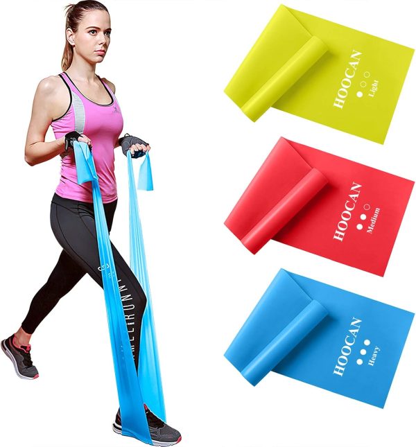 Resistance Bands Elastic Exercise Bands Set for Recovery, Physical Therapy, Yoga, Pilates, Rehab,Fitness,Strength Training