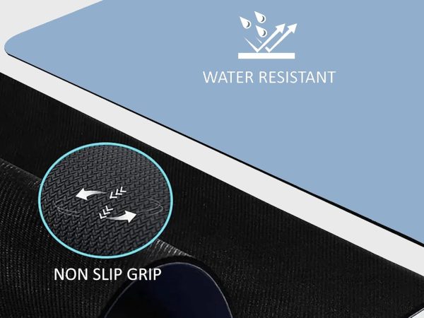 Yoga Mat – 5mm Thick, Extra Wide & Long, Non-Slip Natural Rubber Base & PU Top, Anti-Tear, Ideal for Yoga, Pilates, and Fitness.