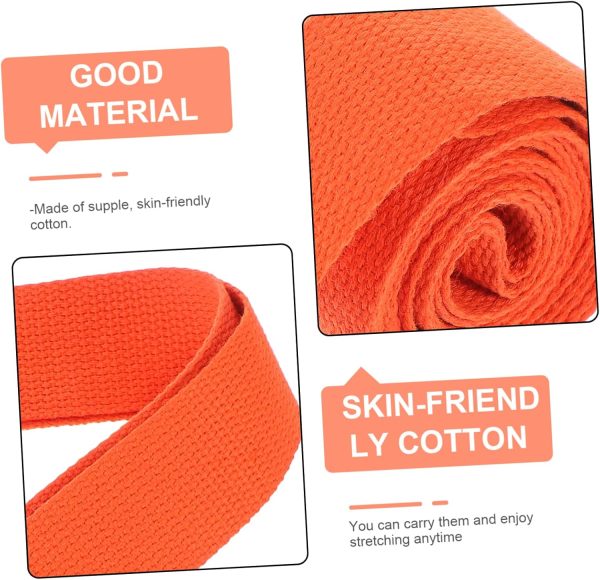 2pcs Yoga Strap Yoga Food Gym Supply Household Exercise Band Yoga Training Band Yoga Inelastic Band