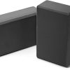 Yoga Blocks 2 Pack Meditation Pilates Accessories High Density EVA Cork and Stretching Non-Slip Lightweight Durable Bricks for Improving Poses and Balance,9″x6″x4″ Each,2 Colors Selected