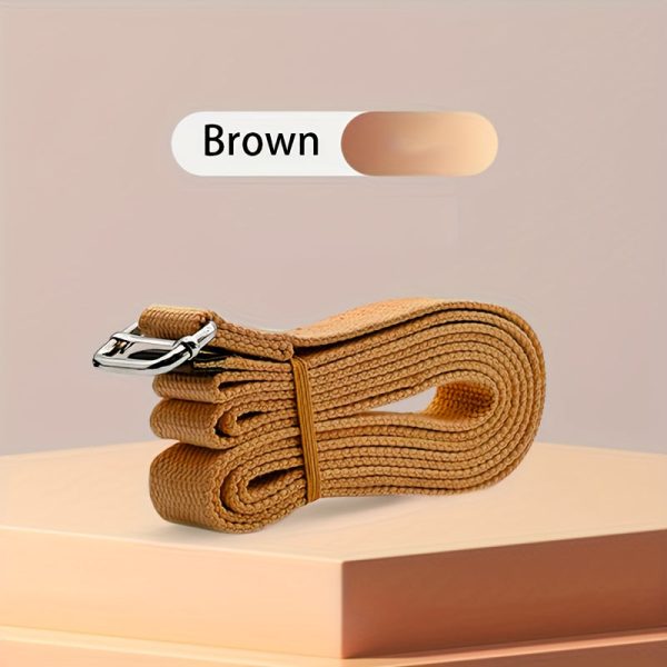 1pc 180cm/70.87in Sports Yoga Belt, Durable Sports Yoga Strap With Adjustable D-ring Buckle, Flexible Pilates Stretch Strap For Home Exercise Accessories