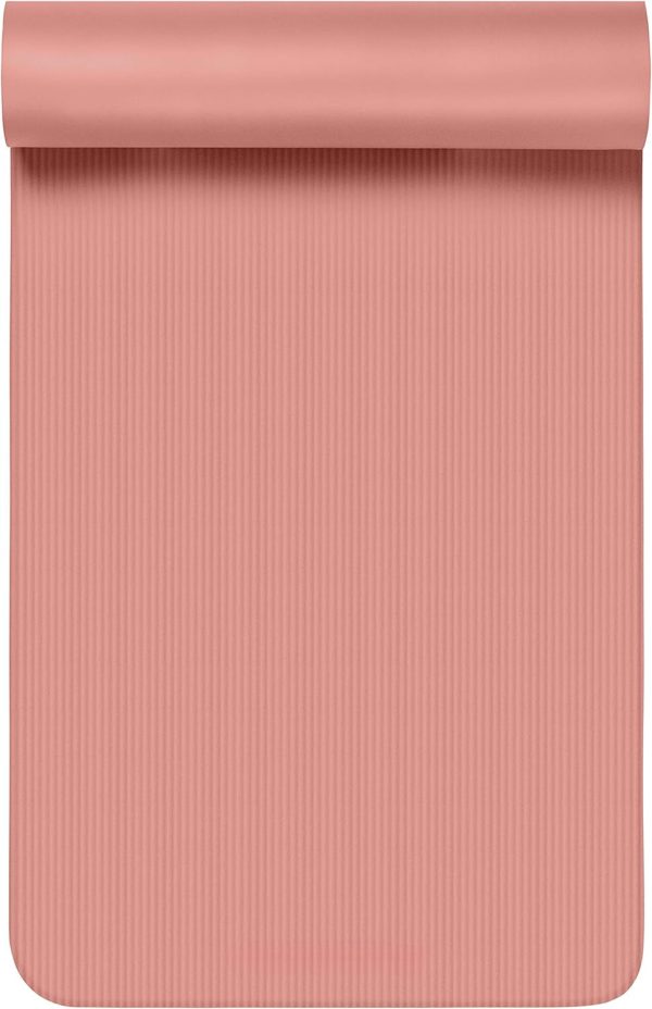 Yoga Mat 1/2″ Thick w/Nylon Strap for Men & Women – Non Slip Exercise Mat for Yoga, Pilates, Stretching, Floor & Fitness Workouts