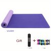 1pc Yoga Mats, Non-slip Fitness Sport Mat, Workout Equipment For Exercise, Skipping, Yoga, Pilates