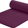Yoga Mat 1/2″ Thick w/Nylon Strap for Men & Women – Non Slip Exercise Mat for Yoga, Pilates, Stretching, Floor & Fitness Workouts