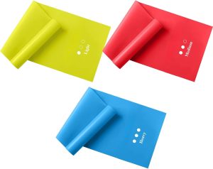 Resistance Bands Elastic Exercise Bands Set for Recovery, Physical Therapy, Yoga, Pilates, Rehab,Fitness,Strength Training