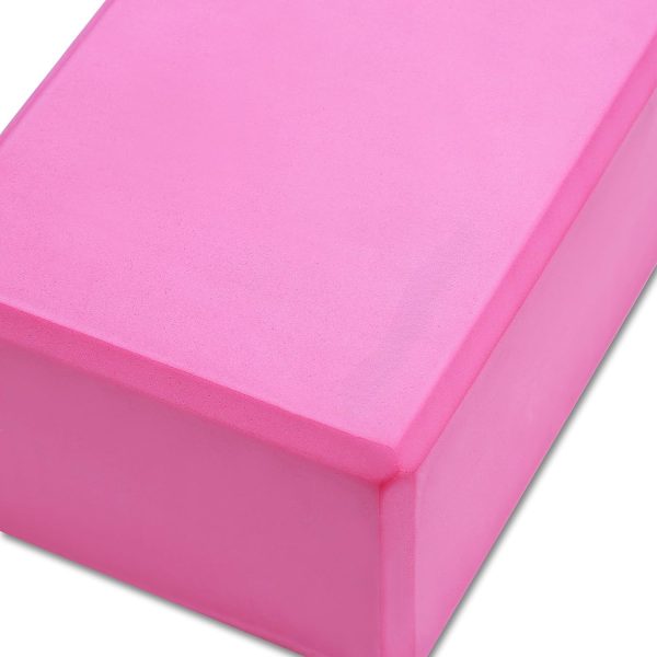 2 High Density Yoga Blocks, 9″x6″x4″ Each, Pair, Multiple Colors