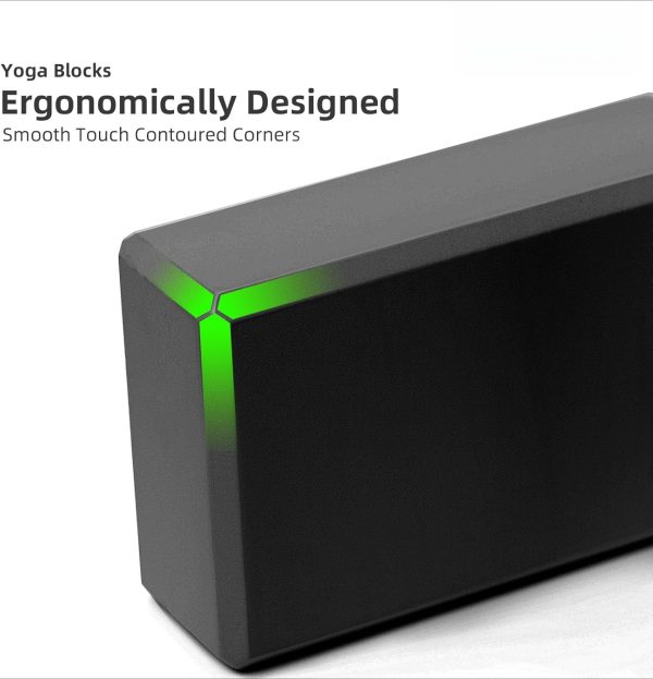 Yoga Blocks 2 Pack Meditation Pilates Accessories High Density EVA Cork and Stretching Non-Slip Lightweight Durable Bricks for Improving Poses and Balance,9″x6″x4″ Each,2 Colors Selected