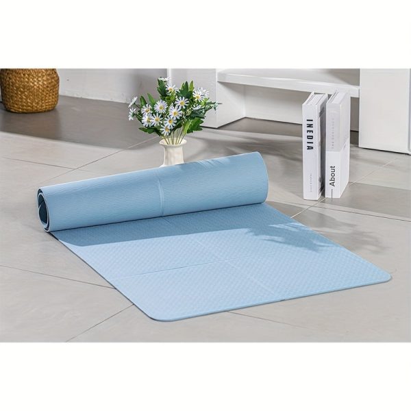 1pc, Foldable Yoga Mat, Non-slip Yoga Pilates TPE Mat For Men And Women, Portable Thick Fitness Mat For Yoga Dance Pilates Training