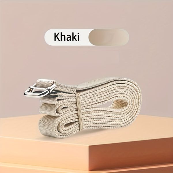 1pc 180cm/70.87in Sports Yoga Belt, Durable Sports Yoga Strap With Adjustable D-ring Buckle, Flexible Pilates Stretch Strap For Home Exercise Accessories